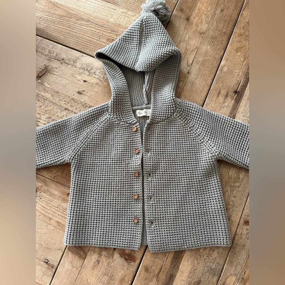 Rylee + Cru Unisex hooded cardigan - SZ 18-24 Months
